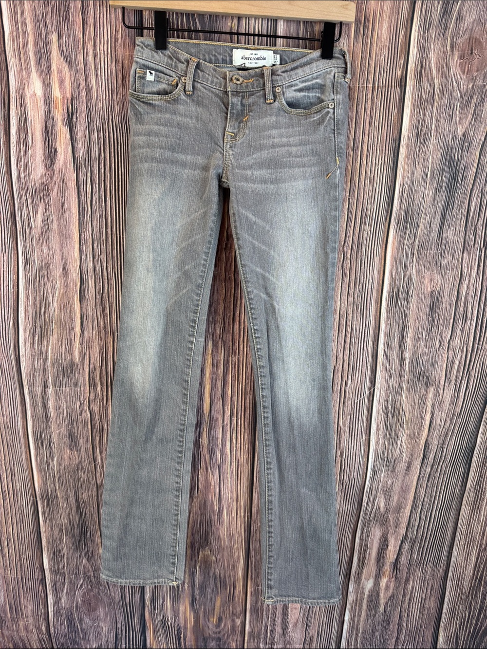 Abercrombie & Fitch Light Gray Skinny Jeans